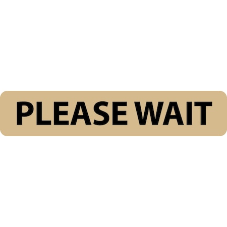 Please Wait Bar, Tan, 15, 8622XT